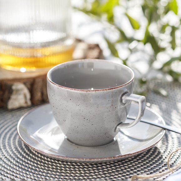 CHODZIEŻ CITY CT01 ŻYWIOŁY Serwis obiadowo-kawowy 36 el / 6 osób / WULKANICZNA ZIEMIA / porcelana
