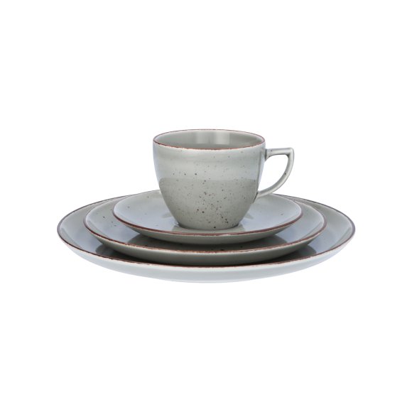 CHODZIEŻ CITY CT01 ŻYWIOŁY Serwis obiadowo-kawowy 72 el / 12 osób / WULKANICZNA ZIEMIA / porcelana