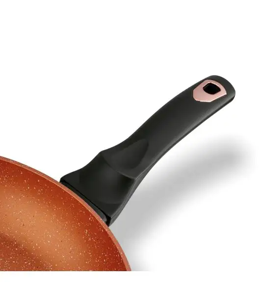 STARKE PRO DARK COPPER Zestaw garnków 10 el z pokrywkami / Nieprzywierająca powłoka MARBLE PLUS / indukcja