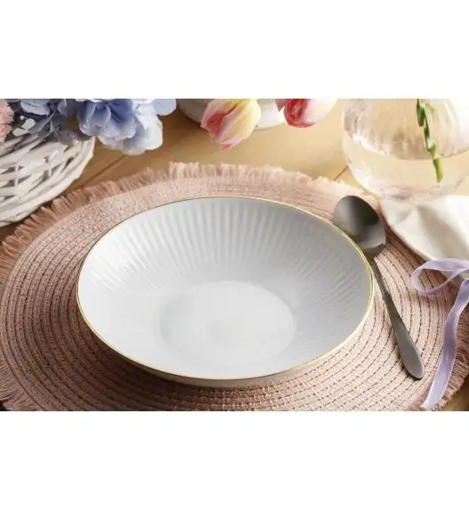 CHODZIEŻ DALIA 3612 ZŁOTA LINIA Serwis obiadowy 44 el / 12 osób / porcelana