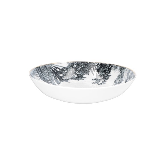 CHODZIEŻ CITY G316 NATURA Talerz głęboki obiadowy 21 cm / porcelana