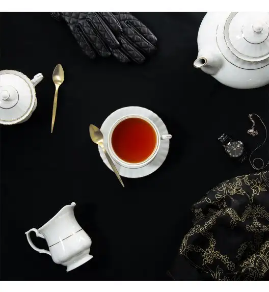 CHODZIEŻ IWONA B014 ZŁOTA LINIA Zestaw kawowy 12 el / 6 osób / porcelana