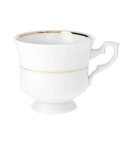 CHODZIEŻ IWONA B014 ZŁOTA LINIA Zestaw kawowy 12 el / 6 osób / porcelana