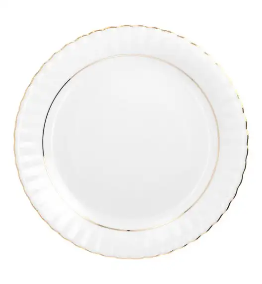 CHODZIEŻ IWONA B014 ZŁOTA LINIA Zestaw obiadowy 36 el / 12 osób / porcelana