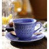 ĆMIELÓW SOFIA LB03 SZAFIROWA Zestaw kawowy 24 el dla 12 osób / porcelana