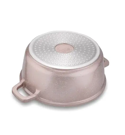 KONIGHOFFER POLLO ROSE GOLD Zestaw garnków z pokrywkami 8 el + 2 nakładki na uchwyty / indukcja