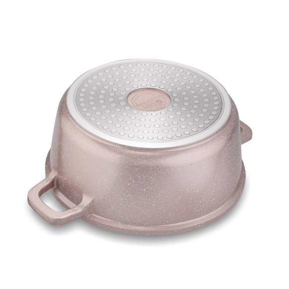 KONIGHOFFER POLLO ROSE GOLD Zestaw garnków z pokrywkami 8 el + 2 nakładki na uchwyty / indukcja