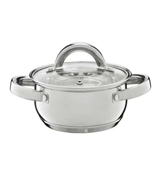 AMBITION BERRY Komplet Garnki z pokrywkami 17 el / stal nierdzewna