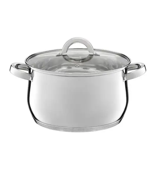 AMBITION BERRY Komplet Garnki z pokrywkami 17 el / stal nierdzewna