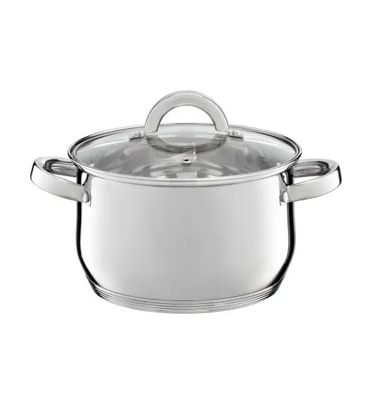 AMBITION BERRY Komplet Garnki z pokrywkami 17 el / stal nierdzewna