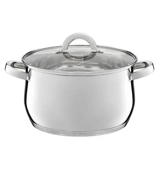 AMBITION BERRY Komplet Garnki z pokrywkami 17 el / stal nierdzewna