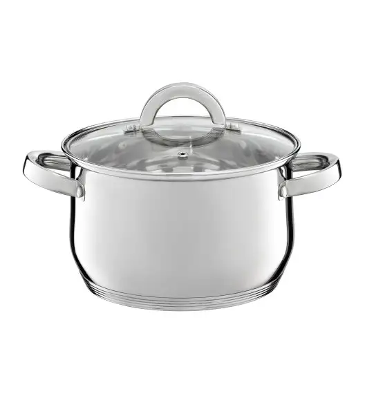 AMBITION BERRY Komplet Garnki z pokrywkami 17 el / stal nierdzewna