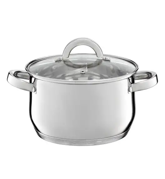 AMBITION BERRY Komplet Garnki z pokrywkami 17 el / stal nierdzewna