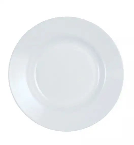 WYPRZEDAŻ! LUMINARC PLUMI Serwis obiadowy 76 el dla 24 osób / biało-czarny / szkło