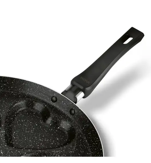 TADAR Marmara Black Patelnia marmurkowa do pancakes i placków 26 cm / czarna / aluminium