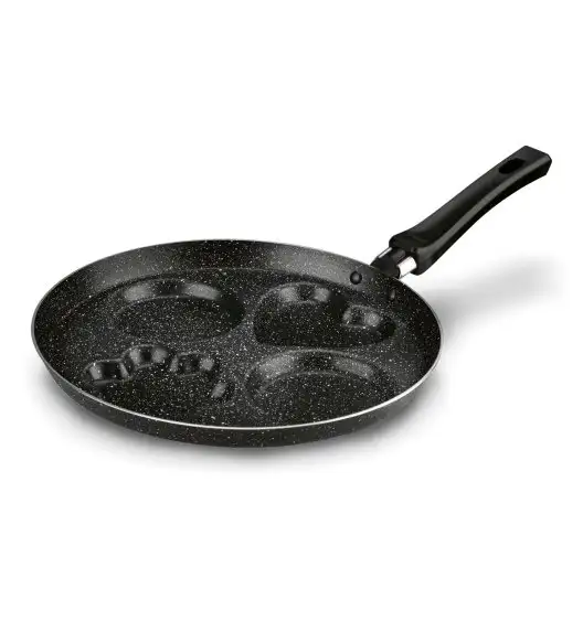 TADAR Marmara Black Patelnia marmurkowa do pancakes i placków 26 cm / czarna / aluminium