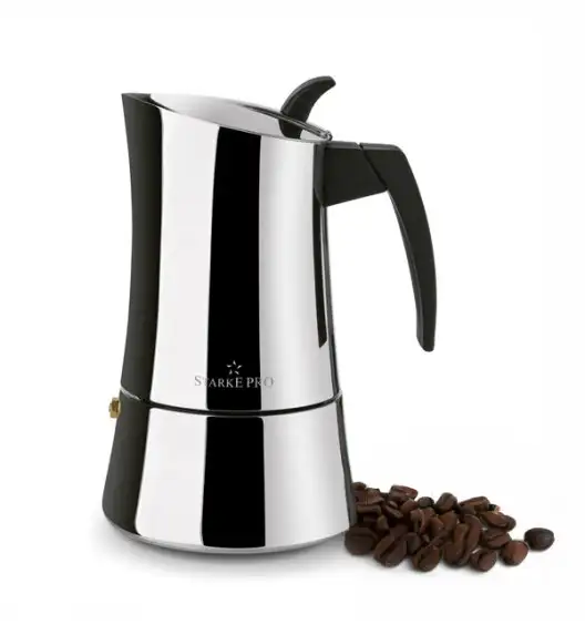STARKE PRO ROBUSTA Kawiarka stalowa 540 ml / 9 filiżanek espresso / indukcja