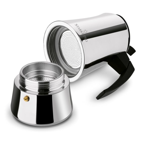 STARKE PRO ROBUSTA Kawiarka stalowa 540 ml / 9 filiżanek espresso / indukcja