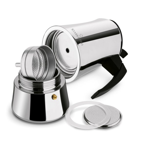 STARKE PRO ROBUSTA Kawiarka stalowa 540 ml / 9 filiżanek espresso / indukcja