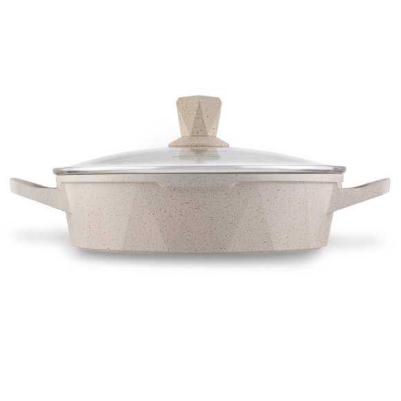 KONIGHOFFER CORTE Zestaw garnków z pokrywkami 8 elementów / aluminium / indukcja / powłoka non-stick