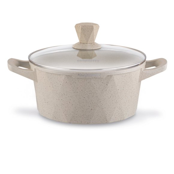 KONIGHOFFER CORTE Zestaw garnków z pokrywkami 8 elementów / aluminium / indukcja / powłoka non-stick