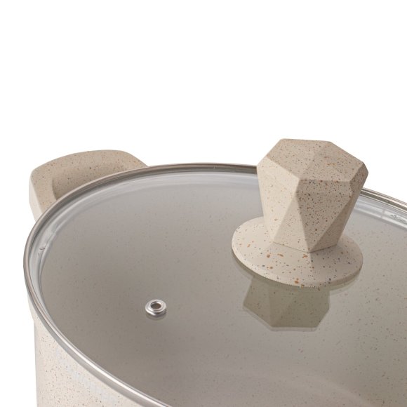 KONIGHOFFER CORTE Zestaw garnków z pokrywkami 8 elementów / aluminium / indukcja / powłoka non-stick