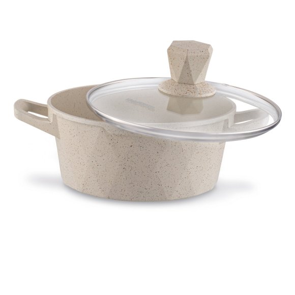 KONIGHOFFER CORTE Zestaw garnków z pokrywkami 8 elementów / aluminium / indukcja / powłoka non-stick