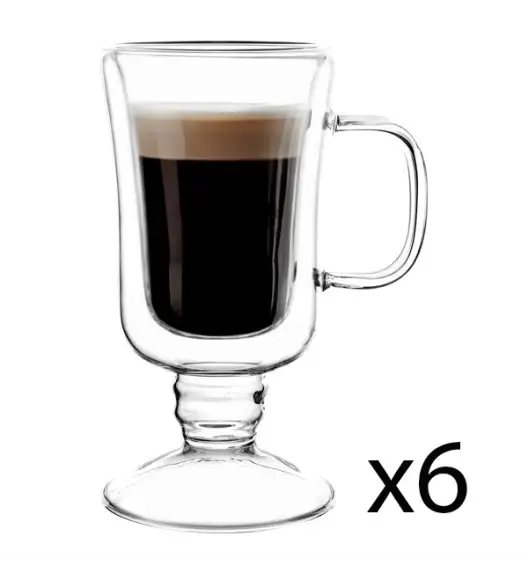 TADAR SUBLIME IRISH Komplet 6 szklanek termicznych do kawy 200 ml / podwójna ścianka