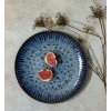LUBIANA STONEWARE CERAMIKA / COSMOS / 12x Talerz deserowy 20,5 cm / odcień niebieskiego