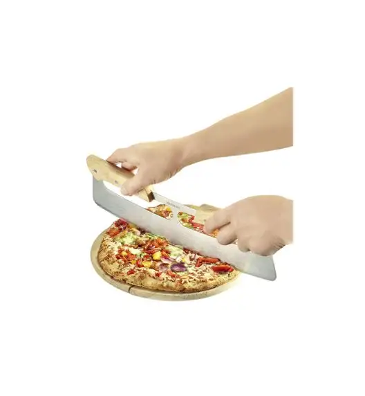 WESTMARK PRO Nóż do krojenia pizzy / stal nierdzewna / drewno kauczukowe