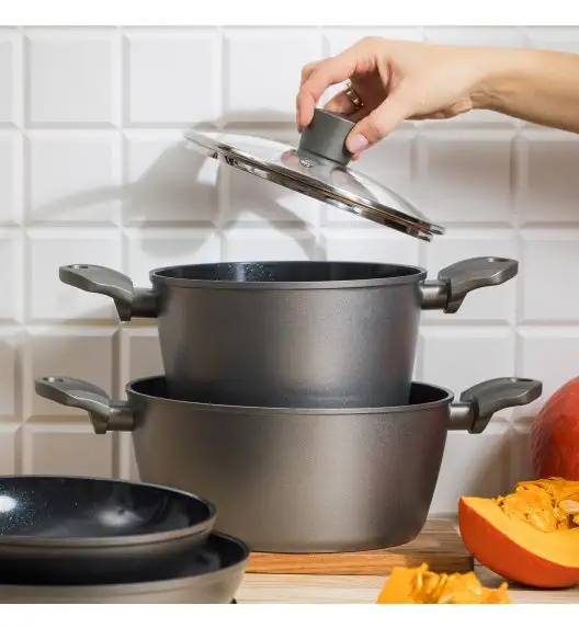 AMBITION VERSO Garnek z pokrywą 24 cm / 4,1 l / aluminium / indukcja