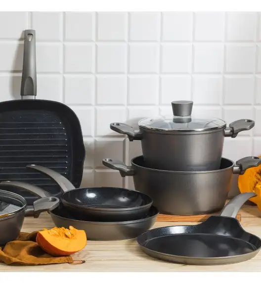 AMBITION VERSO Garnek wysoki z pokrywą 20 cm / 3,6 l / aluminium / indukcja