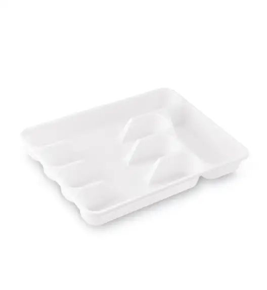 TADAR Wkład do szuflady na sztućce / Biały / 32,5 x 24,6 x 4 cm