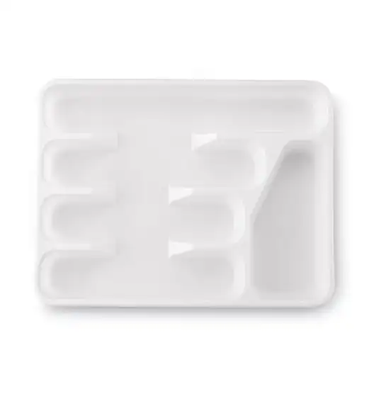 TADAR Wkład do szuflady na sztućce / Biały / 32,5 x 24,6 x 4 cm