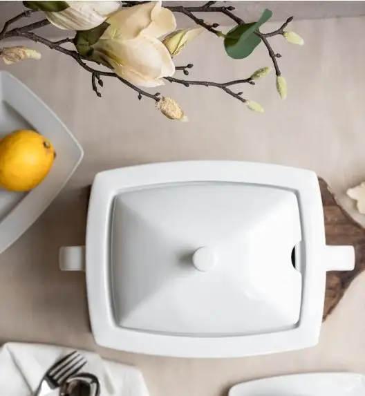 LUBIANA VICTORIA Komplet naczyń 1/4 | waza, imbryk, rawierka, sosjerka | porcelana