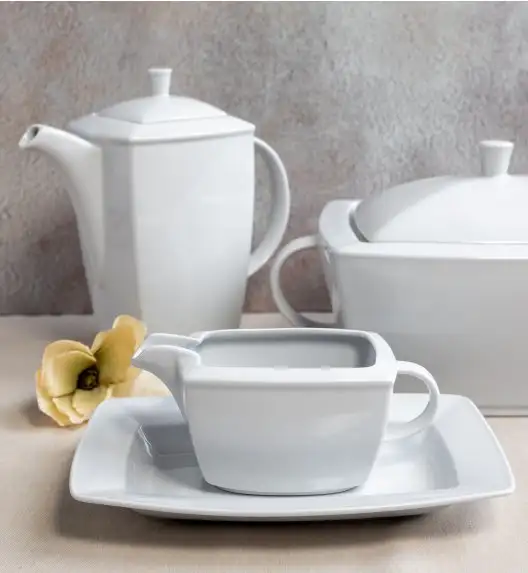 LUBIANA VICTORIA Komplet naczyń 1/4 | waza, imbryk, rawierka, sosjerka | porcelana