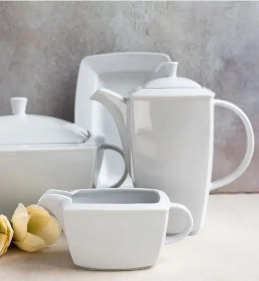 LUBIANA VICTORIA Komplet naczyń 1/4 | waza, imbryk, rawierka, sosjerka | porcelana