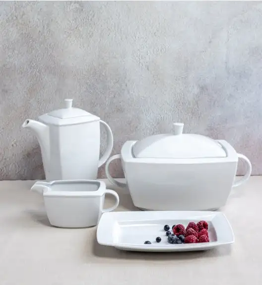 LUBIANA VICTORIA Komplet naczyń 1/4 | waza, imbryk, rawierka, sosjerka | porcelana