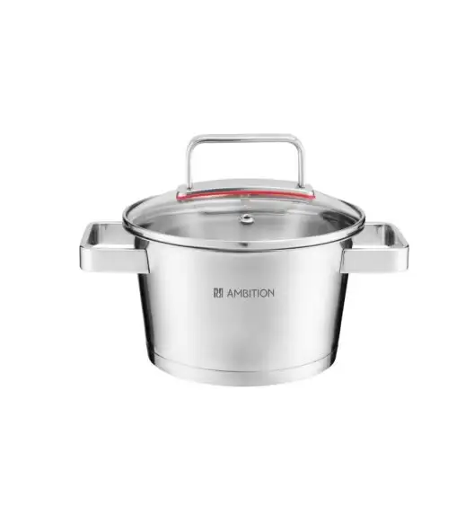 AMBITION SELECTION Komplet garnków z pokrywkami 6 el / stal nierdzewna / indukcja