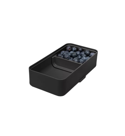 BLIM PLUS Lunchbox ze sztućcami mały czarny / innowacyjny / wygodny