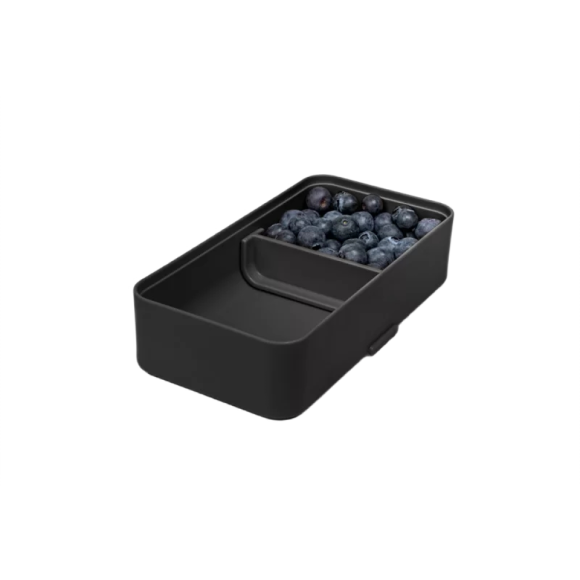 BLIM PLUS Lunchbox ze sztućcami mały czarny / innowacyjny / wygodny