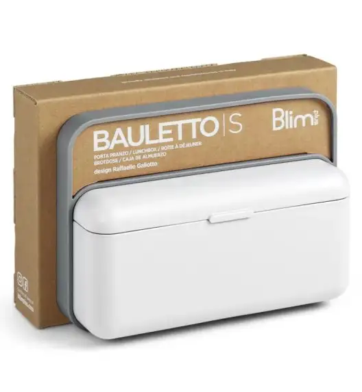 BLIM PLUS Lunchbox ze sztućcami mały biały / innowacyjny / wygodny