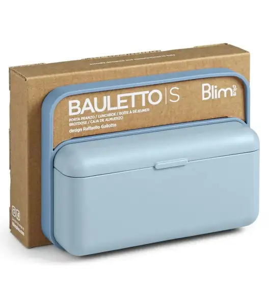 BLIM PLUS Lunchbox ze sztućcami mały niebieski / innowacyjny / wygodny