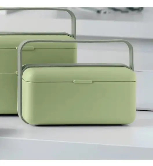 BLIM PLUS Lunchbox ze sztućcami mały zielony / innowacyjny / wygodny
