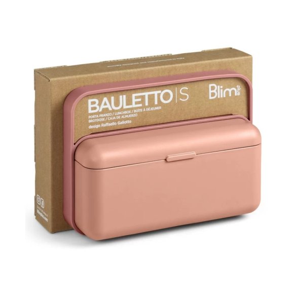BLIM PLUS Lunchbox ze sztućcami mały różowy / innowacyjny / wygodny
