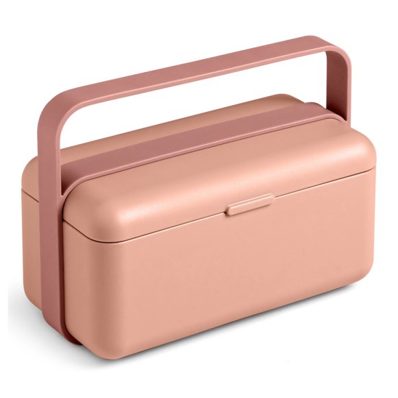 BLIM PLUS Lunchbox ze sztućcami mały różowy / innowacyjny / wygodny