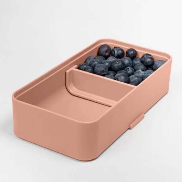 BLIM PLUS Lunchbox ze sztućcami mały różowy / innowacyjny / wygodny