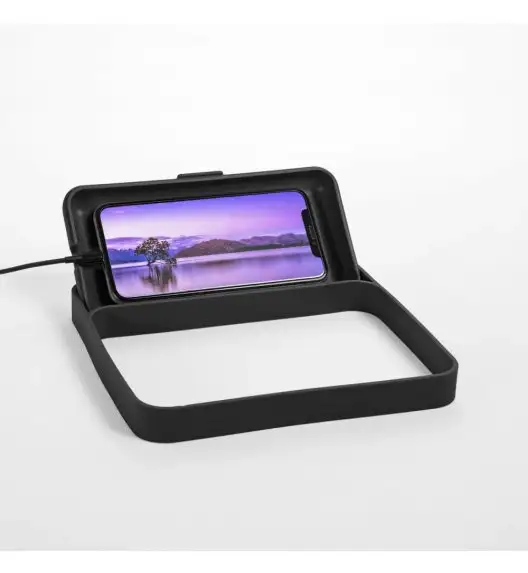 BLIM PLUS Lunchbox ze sztućcami duży czarny / innowacyjny / wygodny