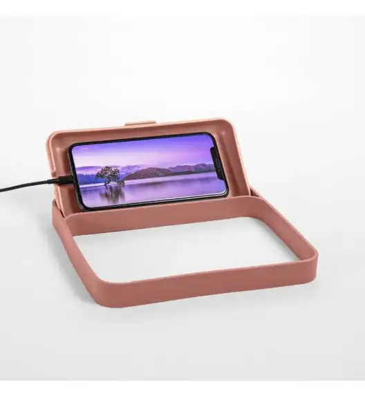 BLIM PLUS Lunchbox ze sztućcami duży różowy / innowacyjny / wygodny