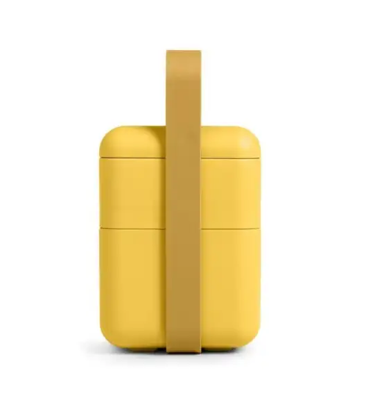 BLIM PLUS Lunchbox ze sztućcami duży żółty / innowacyjny / wygodny